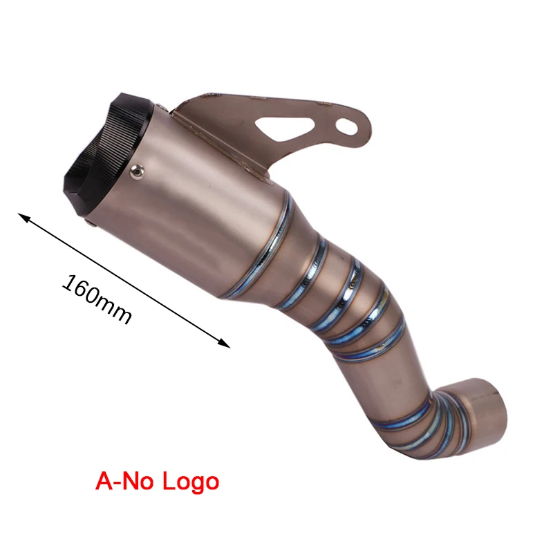 Slip on for  Z900 Ninja 900  Motorcycle System Exhaust Pipe Muffler Tip  Connector Tube Titanium Alloy