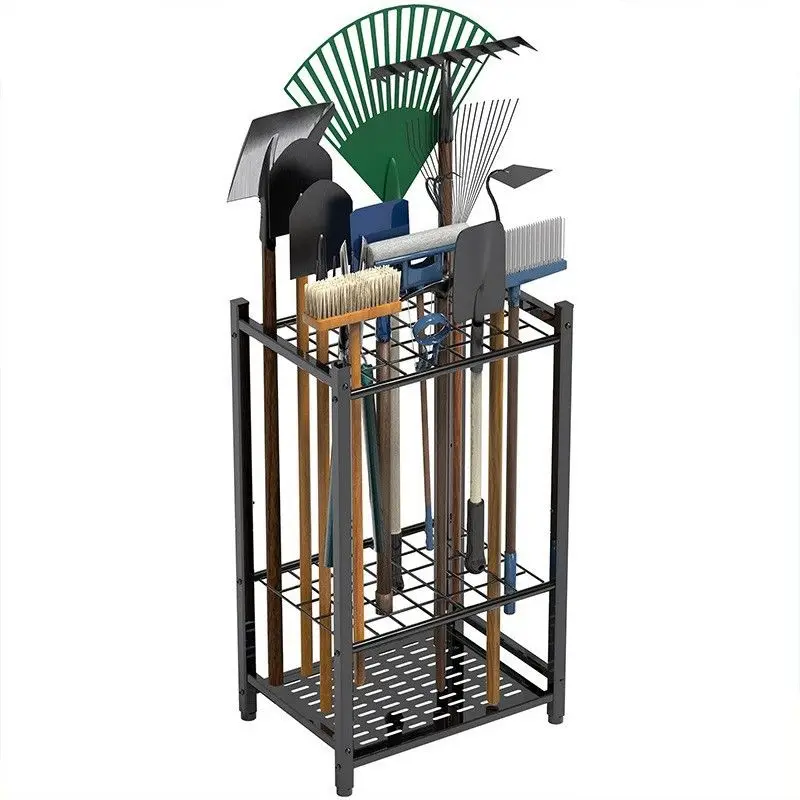

Garden tool holder, hoe, shovel, rake, storage rack, bold pipe
