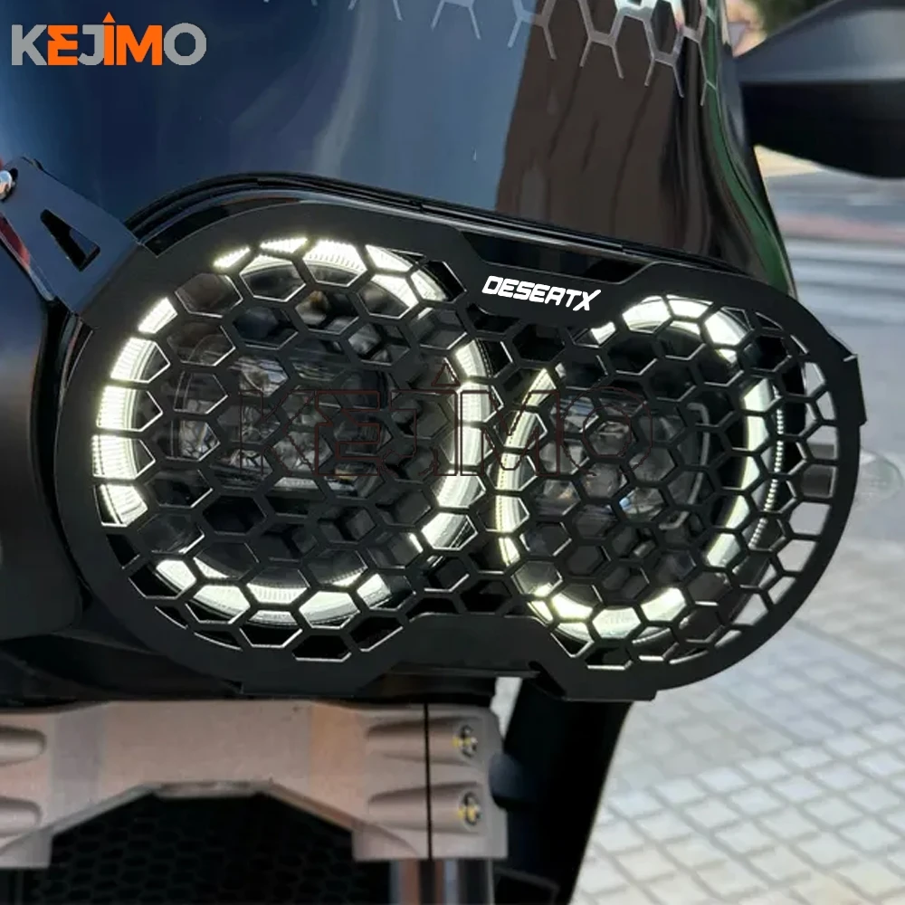 

Desert-X 2024 Headlight Protection Grille Headlight Protector Cover Head light Lamp Guard FOR Ducati DesertX Desert X 2022 2023