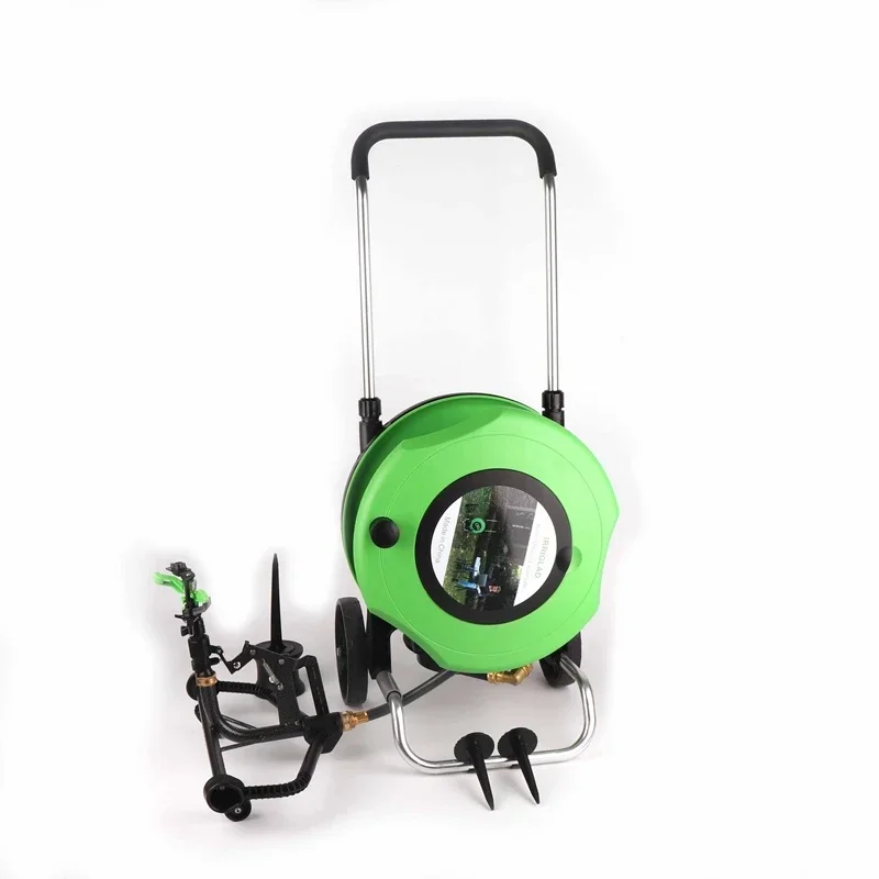 IRRIGLAD Second Generation 20m Freestanding Portable Adjustable Garden Hose Reel Cart