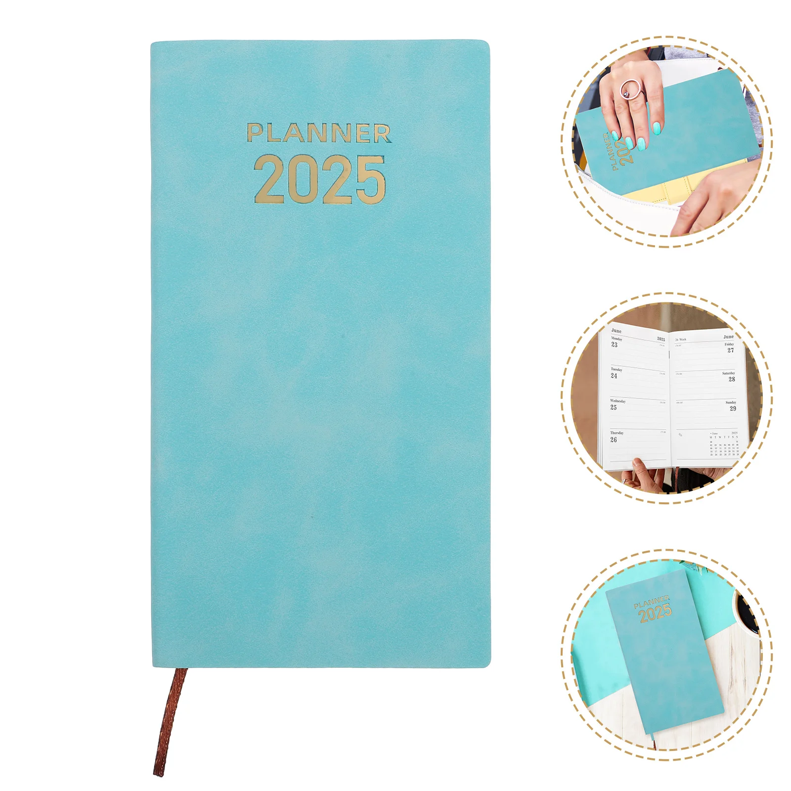 Schedule Notebook Planner Organizer Portable Academic Journal Daily Notepad Wear-resistant
