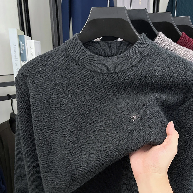 Men's Knitted Sweater Round Neck Pullover Casual Business Autumn Winter Warm Soft Comfortable Anti Pilling Classic Trend Men's