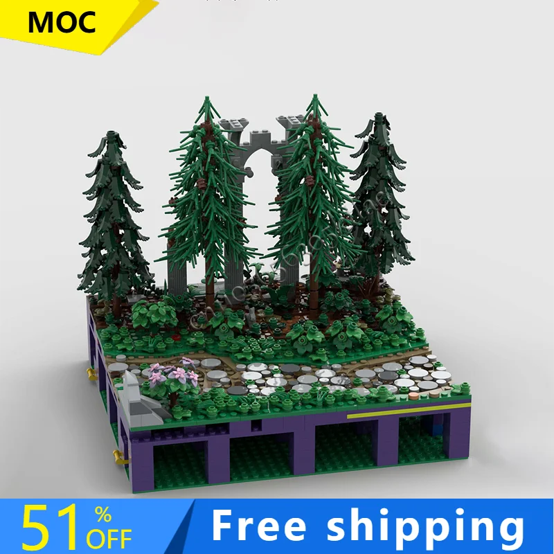 

Popular 1525 PCS Ruins Of Castles In The Forest Modular Model Architecture Building Block Diy Education Assembly Kids Toys Gifts