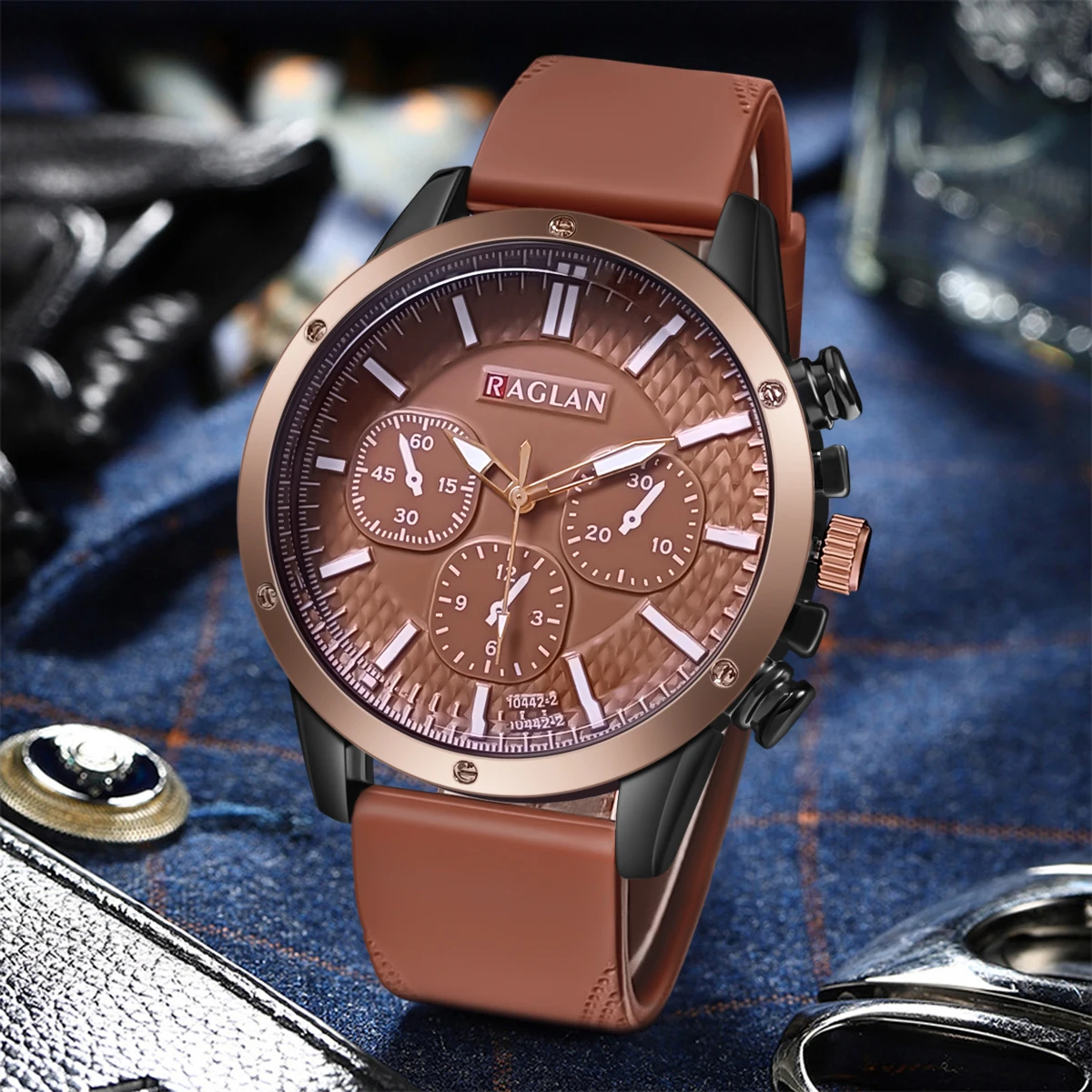 High Quality Men Watch Quartz Wristwatch Men Quartz Watches Leather Strap Clock Man Watches Gift Relogio Masculino Reloj Hombre