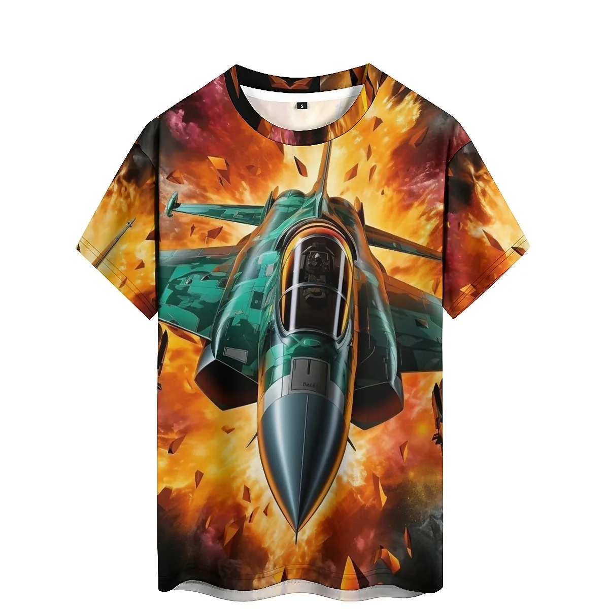 All-Season Luxury High-End Men's 3D Printed Short-Sleeve T-Shirt - Men's Party Wear Top