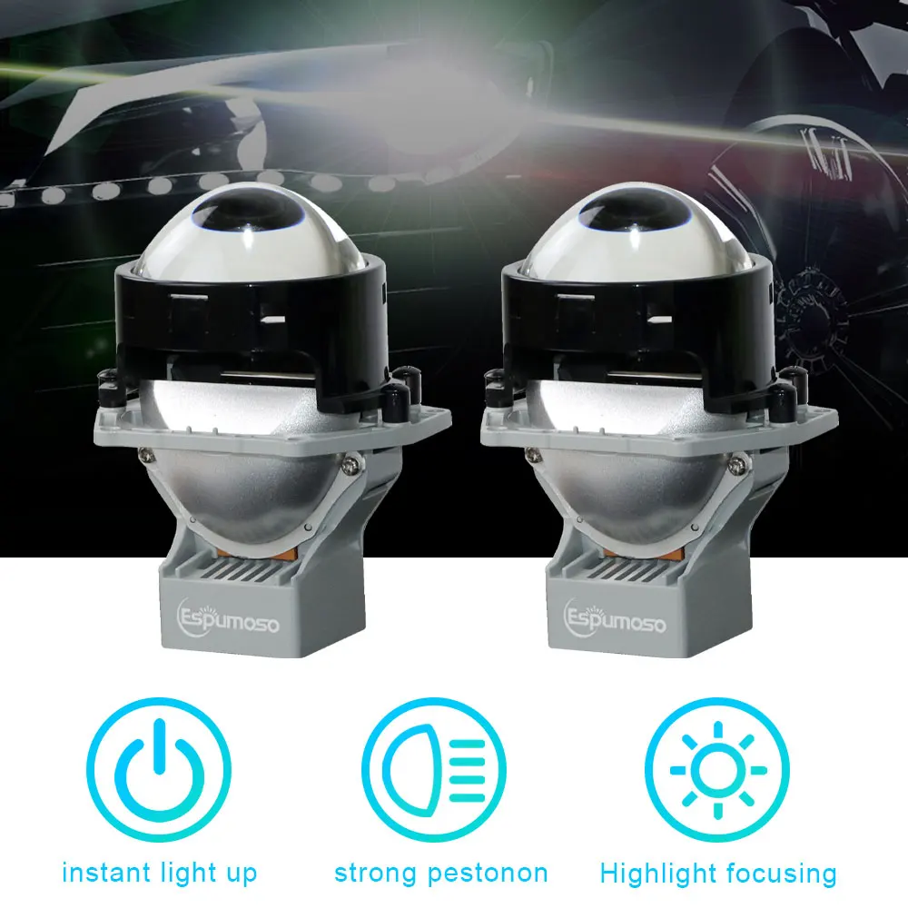 

3''12V 24V Bi LED Lenses Headlight 240W 6000K LED Lamp For Truck Bus For Hella 3R G5 Car Accessory LED Projector Lens Spotlights
