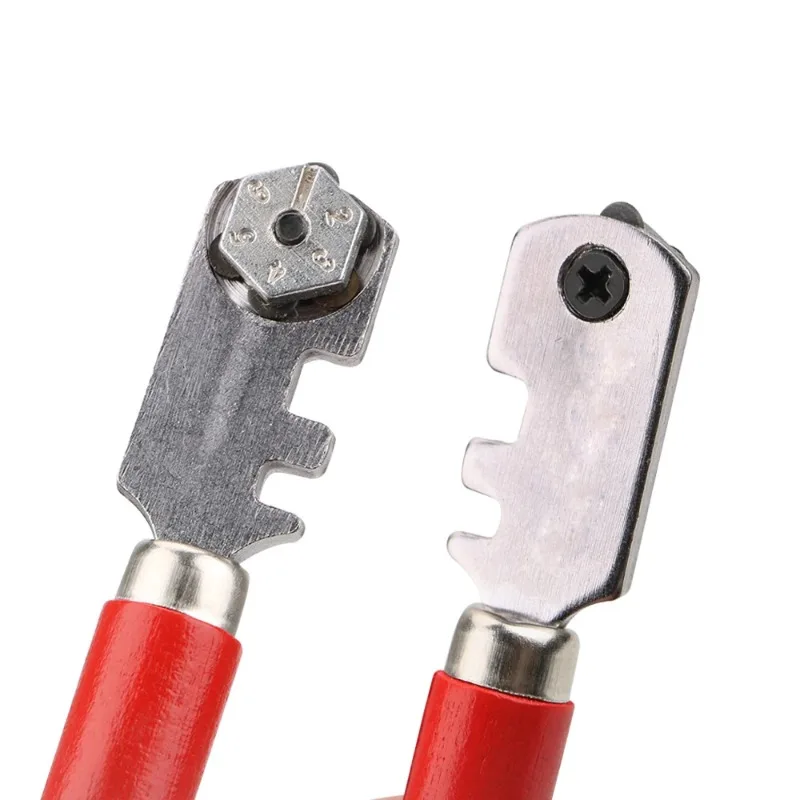 1 PCS Professional Glass Tile Cutter Window Craft Wooden Handle 130mm for Hand Tool Diamond Tipped Portable Glass Cutter Tools