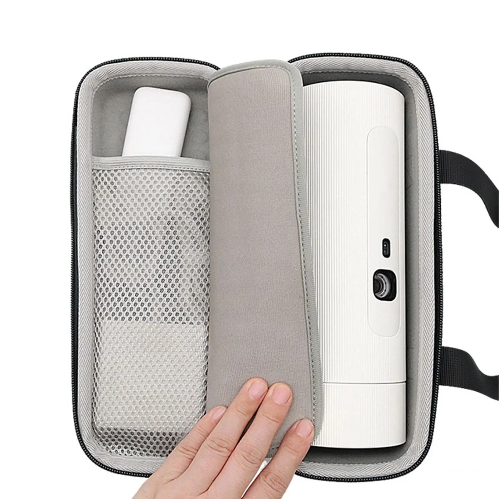 Projector Carry Bag Lightweight Wear Resistant Double Zippers Elastic Shock-absorbent Projector Carrier for P5 P3S P3 P2