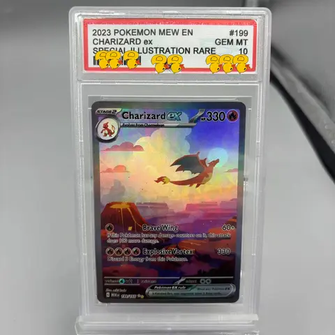 DIY Rating Card Collection Card 2023 EN  SPECIAL ILLUSTRATION RARE Copy 10Points Rating Card Game Gift