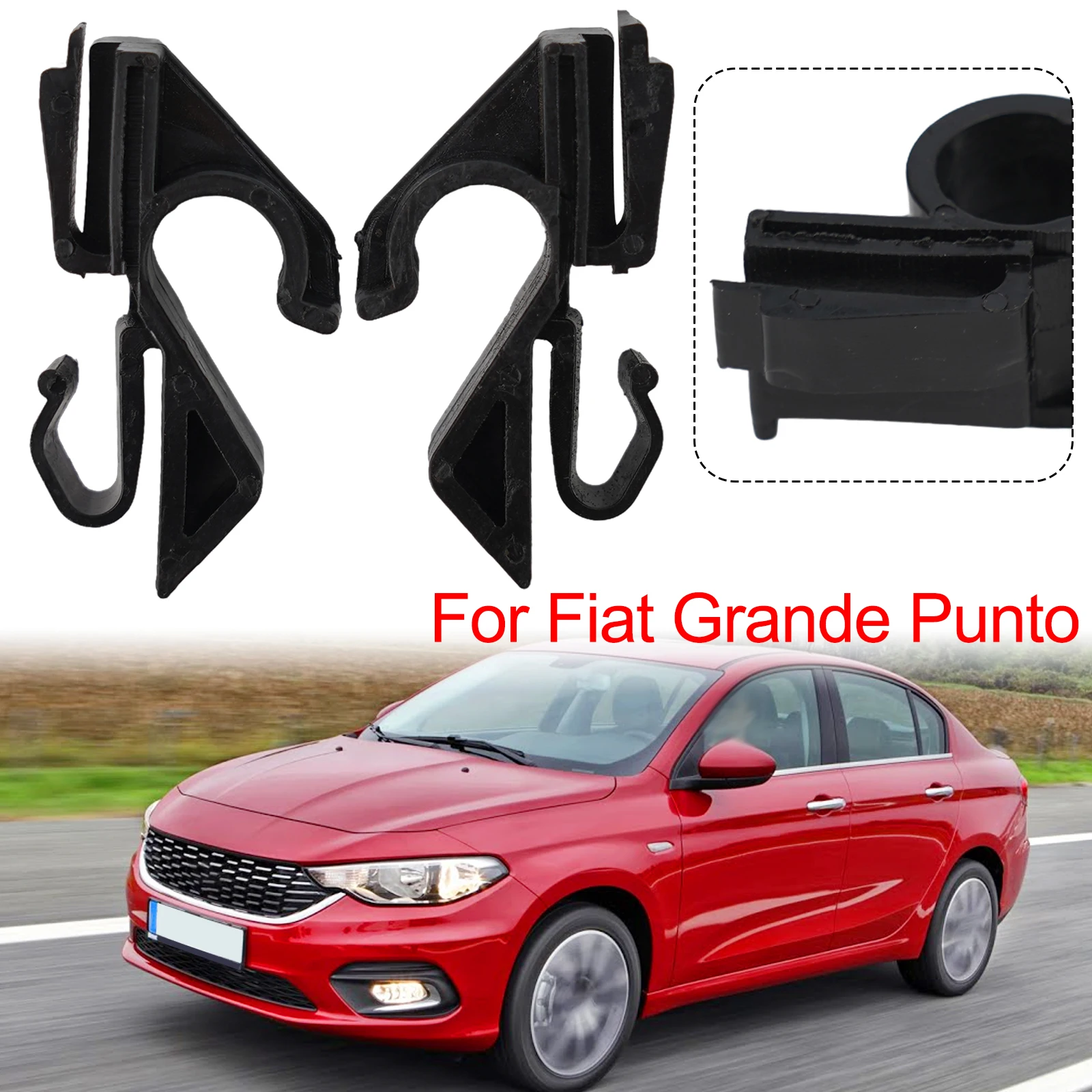 Plastic Rear Parcel Shelf Retainer Set For Fiat Grande Punto 2006 2007 2008 2009 2010 2011 2012 2013 2014 2015 2016 2017 2018