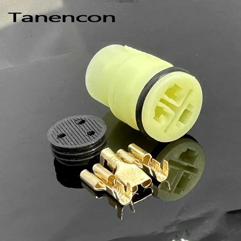 1 Set 3 Pin 6.3 mm Automotive Electrical Harness Connector Wire Female Male Car Cable Plug Socket 6187-3551 6180-3541