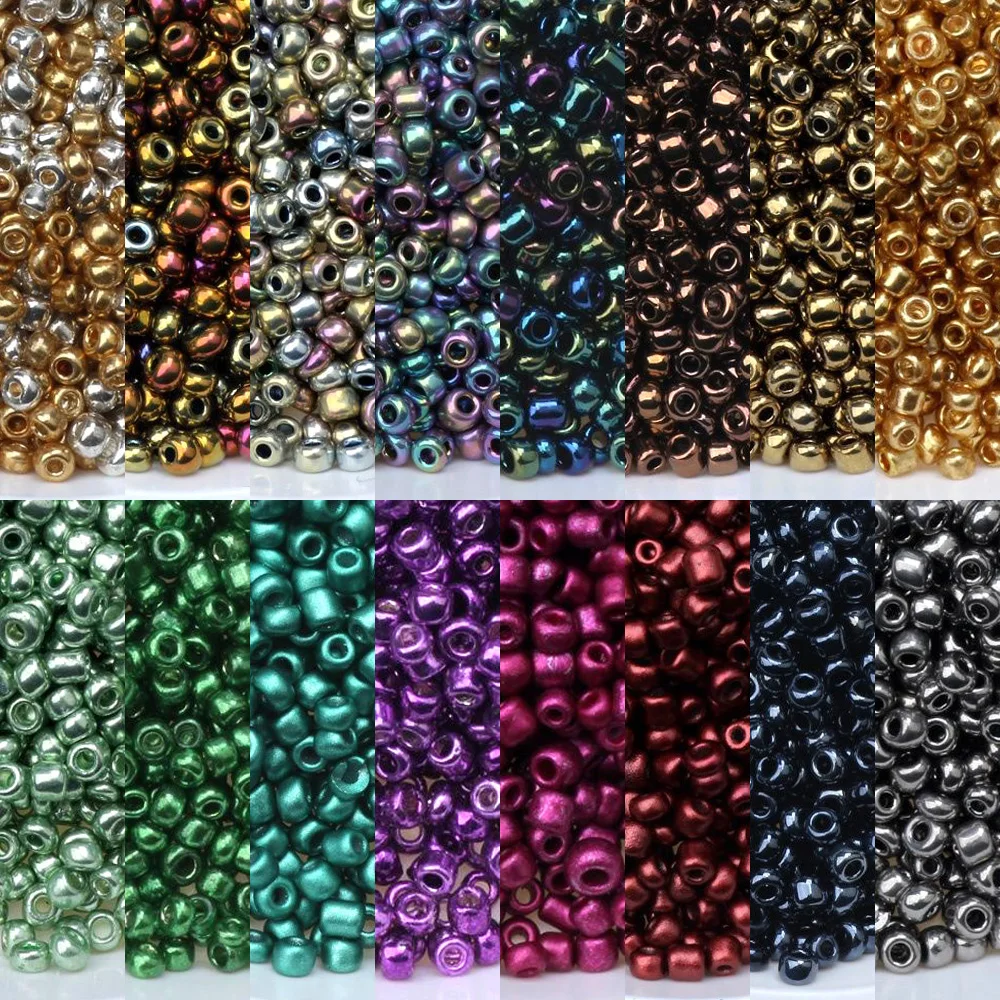 2mm 1000 sztuk lakier urok czeskie szklane koraliki naszyjnik DIY bransoletka naszyjnik kolczyk Spacer do akcesoriów do wyrobu biżuterii