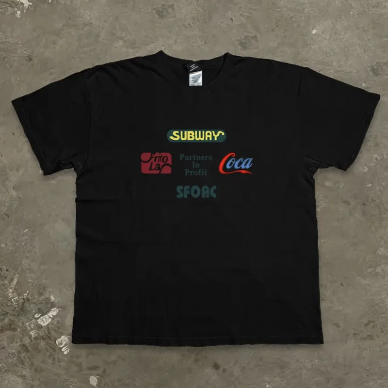 Heavyweight 260g Pure Cotton American Style Couple's Loose Lettering Clothing Men's Women's Casual Fashion Accessories