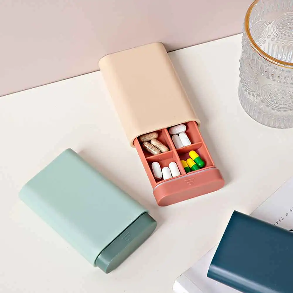 7 Days 6 Grids Medicine Fish Oils Portable Travel Cases Container Organizer Small Mini Vitamin Box Pill Storage Tablet