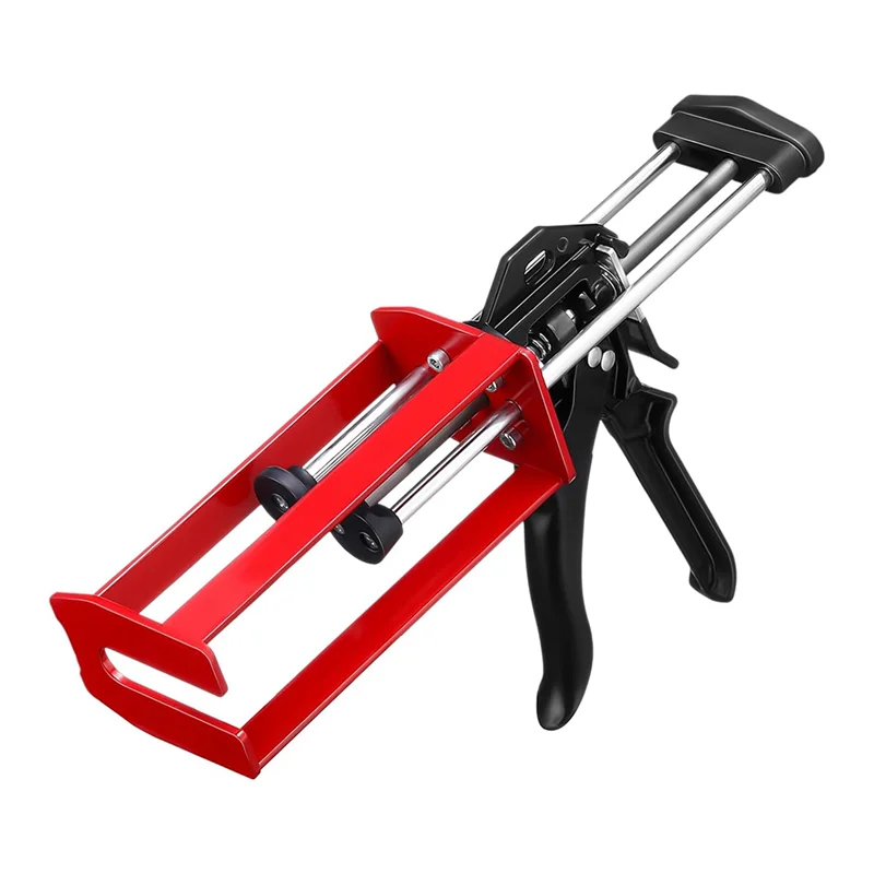 bsevb-manual-double-cartridge-epoxy-gun-200-ml-dual-component-for-adhesive-caulking-gun-mix-ratios-of-1-1-and-2-1-red