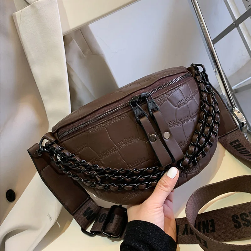 Designer Crossbody Chest Bag 2023 Winter New Women Waist Bag Phone Pack High Grade Chest Pack Luxury Female Shoulder Bags Purse