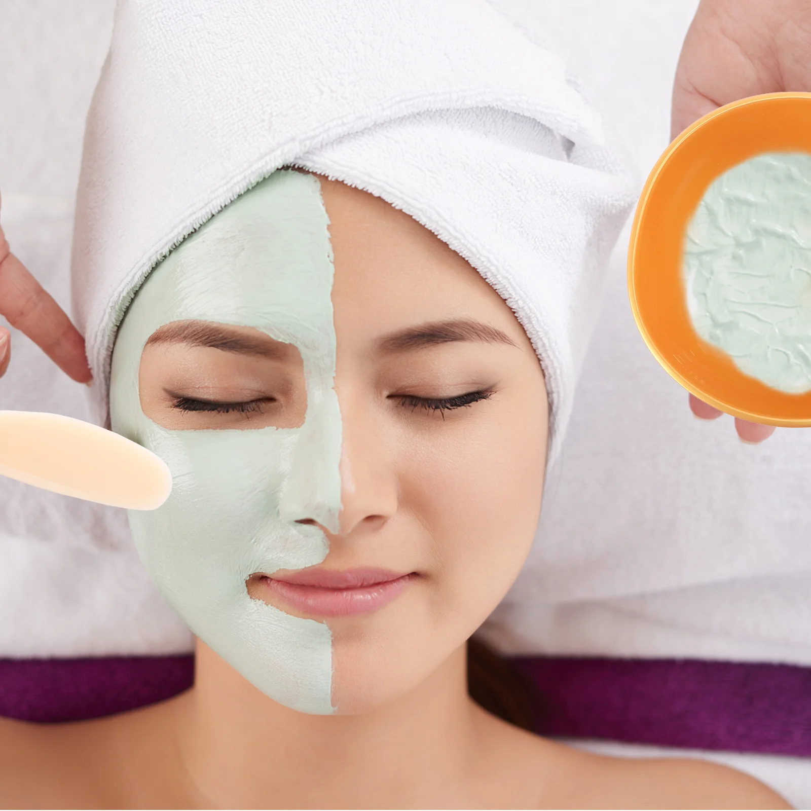 ชามมาส์กหน้า DIY สีทอง ทนทาน ผลิตจากพลาสติก ป้องกันการตกแตก ปลอดภัย ทำความสะอาดง่าย ใช้งานได้ยาวนาน อุปกรณ์เสริมความงาม ใช้ได้ทั้งที่บ้านและร้านเสริมสวย เหมาะสำหรับเป็นของขวัญ