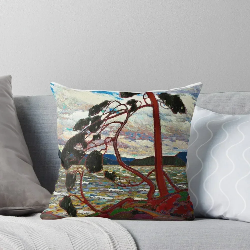 WEST WIND : Vintage 1919 Tom Thomson Algonquin Park Art Print Throw Pillow Cushion Cover Set Sofa Covers For Living Room pillow