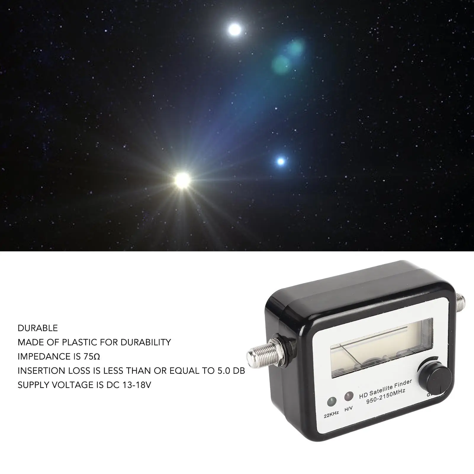 Satellite Strength Meter 950-2150MHz for C Band LNB REC Connector