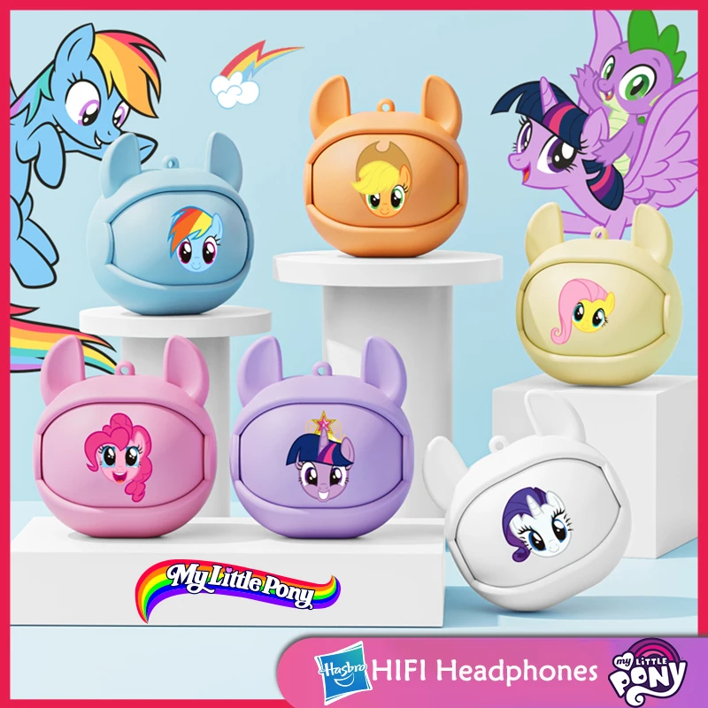 My Little Pony Bluetooth 5.3 Earphone Wireless Headphones Music Dual Mode Earbuds HIFI Headset face Changing Emoticon