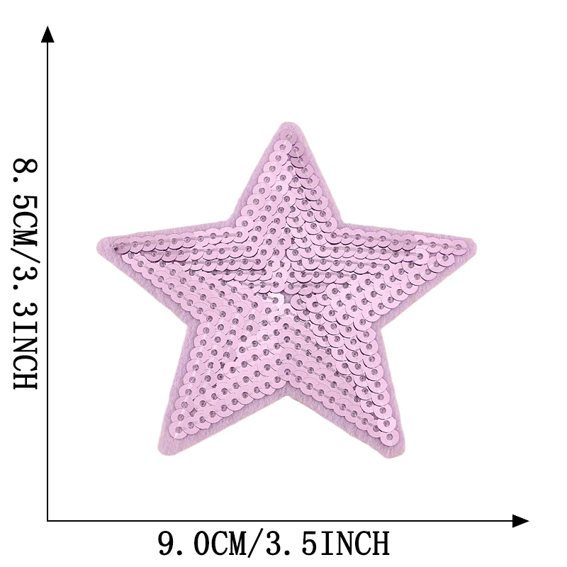 Eisen auf Patches für Kleidung Stern Herz Pailletten Thermo jacke DIY gestickt nähen Aufkleber Rucksack niedlichen Parche Kinder Ropa Glitter – Detail 20