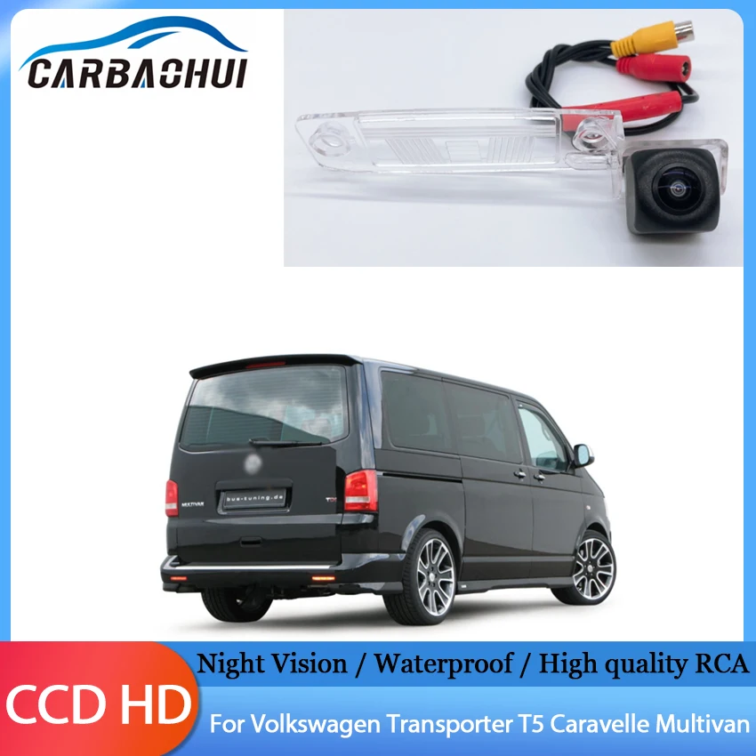 Vehicle Rear View Camera HD CCD Night Vision Waterproof High quality RCA For Volkswagen Transporter T5 Caravelle Multivan Car