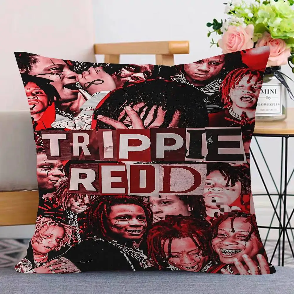 Trippie Rapper Singer Redd Lucky Dragon pillow cover sofa cushion cover home room decoration children gift