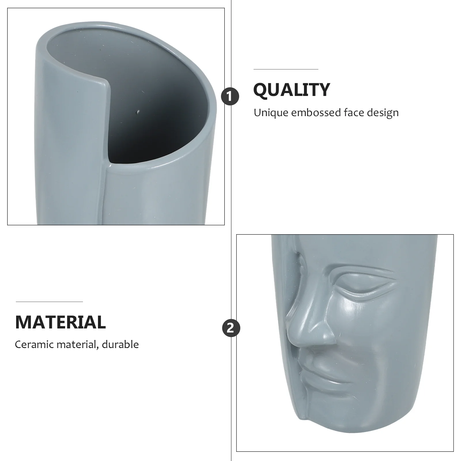 

1Pcs Premium Ceramic Vase Home Decor Small Exquisite Dry Flower Container Office Table Adornment Smooth Finish