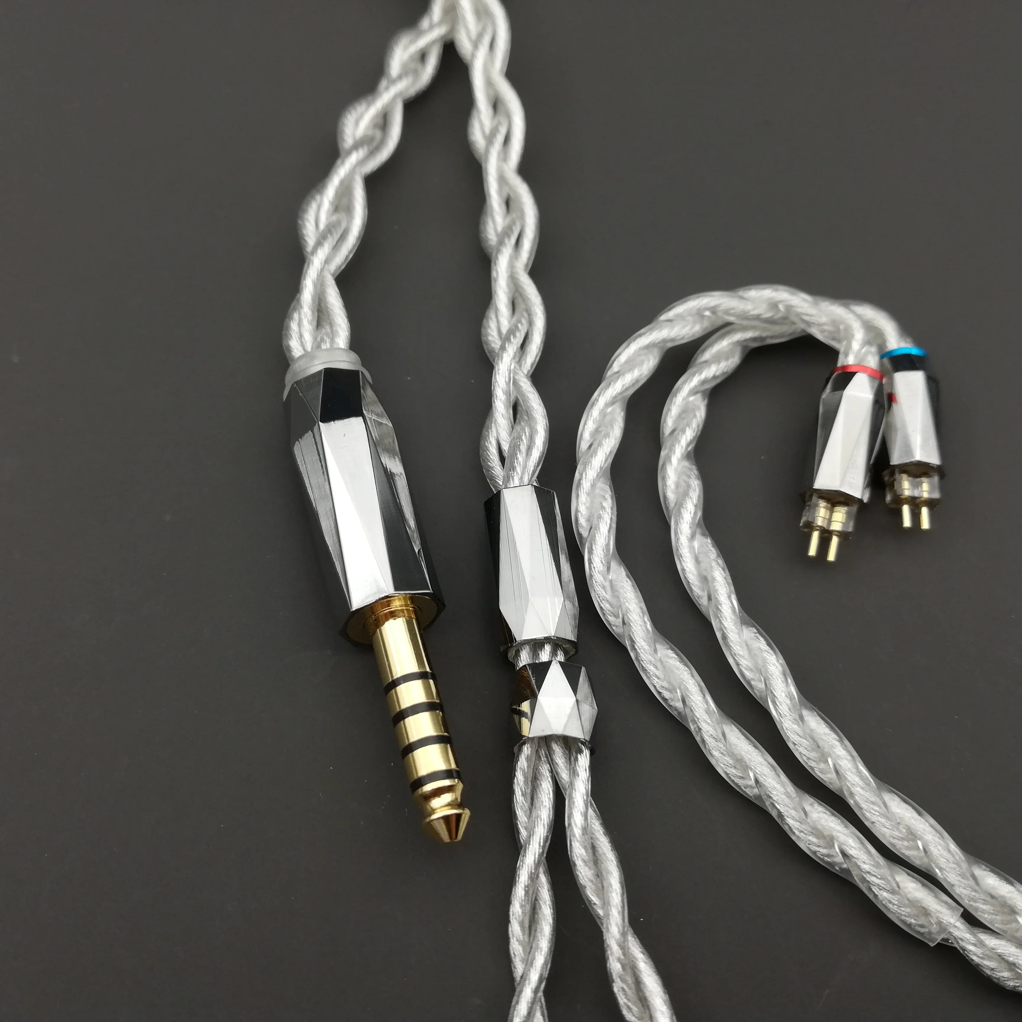 HIFI OCC 4 Core LITZ 7N OCC Silver Plated Graphene Cable 2PIN 0.78 QDC MMCX Iem Cable Spc Cable
