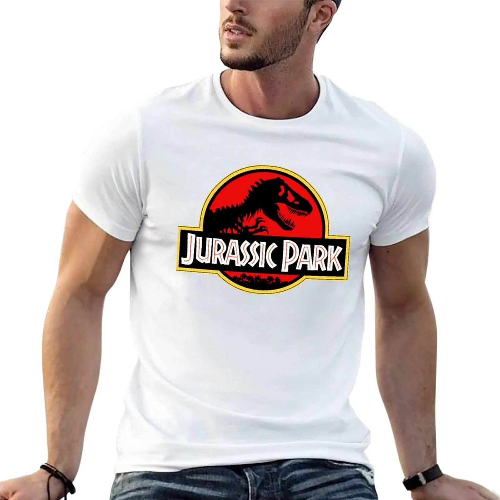 New Jurrasic Park Classic T-Shirt Oversized t-shirt Anime t-shirt t shirt man Men's cotton