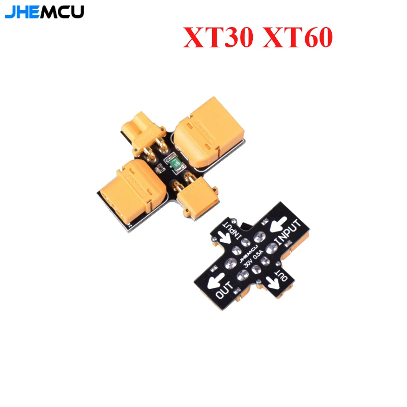 JHEMCU Smoke Stopper XT30 XT60 Male Female 1-6S Self-healing Resettable Fuse Smoke Test Tool for RC Model FPV Drone Boat Pasrt