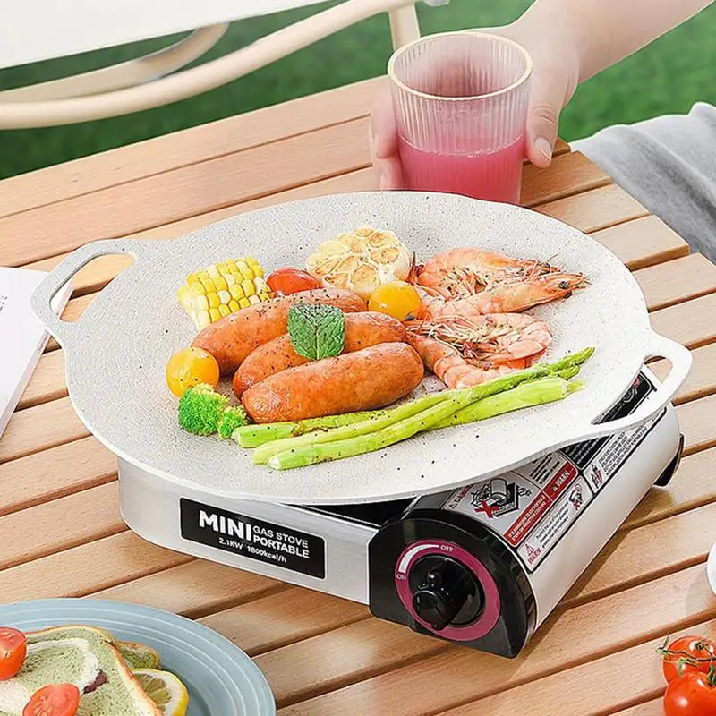 

Portable Camp Stove Grill & Stove For Outdoor Cooking Small Lightweight Heater With Even Heat Distribution For Cooking