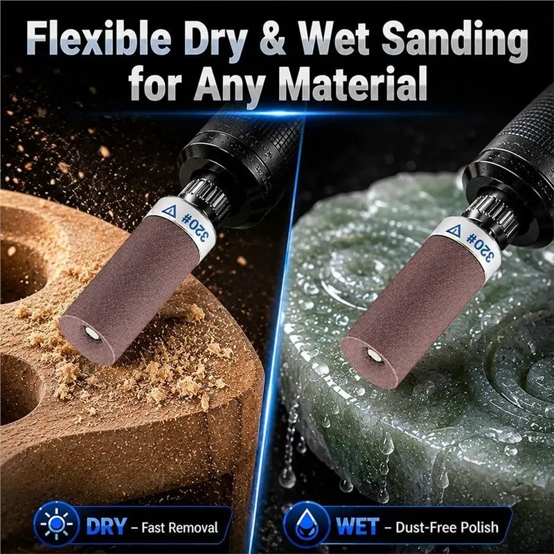 LLCS-For Dremel Rotary Tool 30Pcs Sanding Drums With 1/8