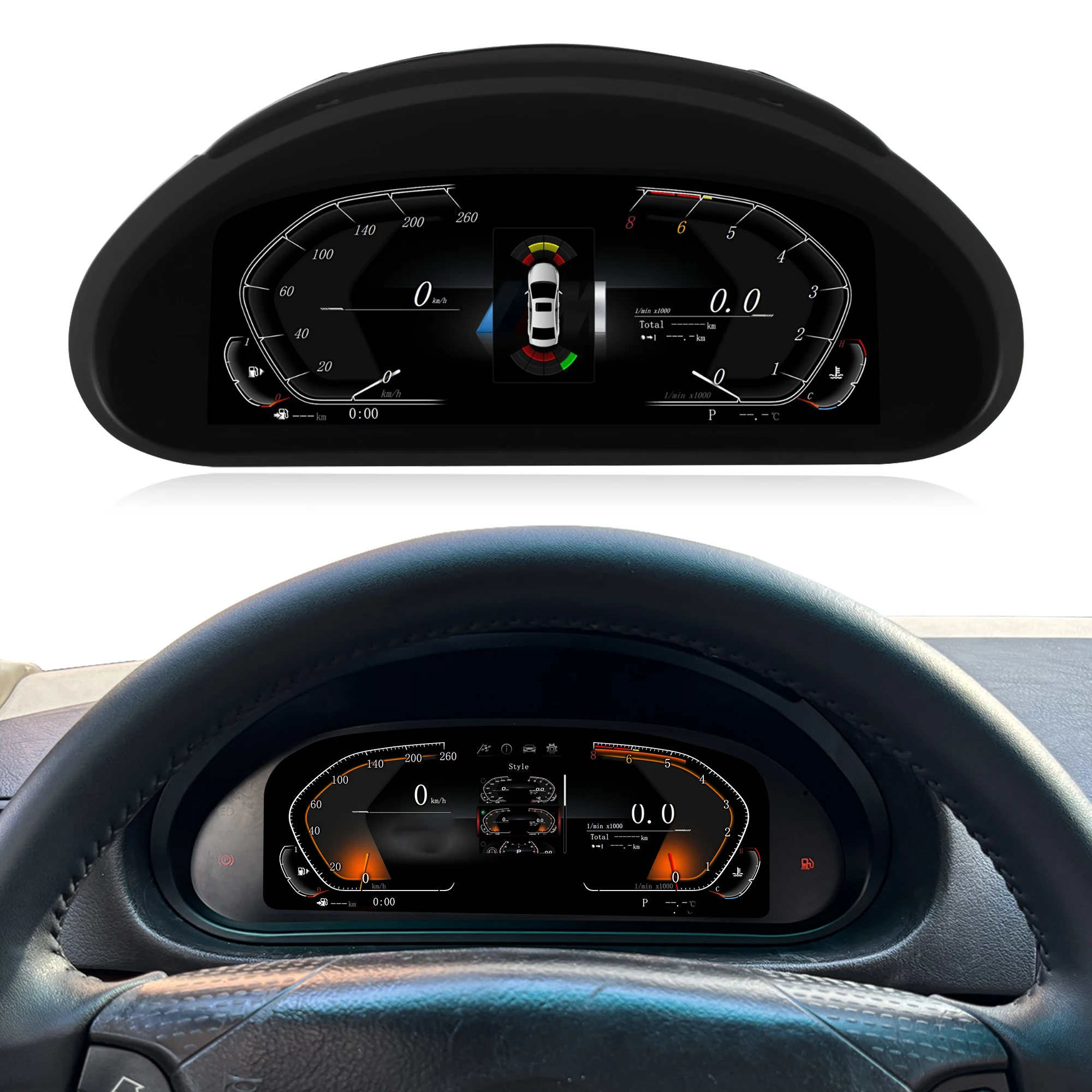 

10.25’’ digital instrument cluster for BMW E46 1999-2004 dashboard speedometer gauge with wireless Carplay MirrorLink
