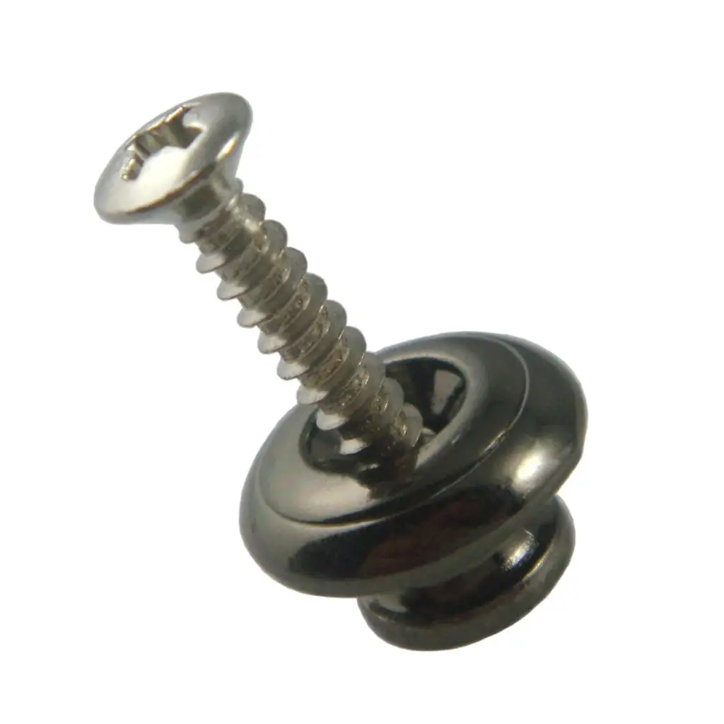Electric Guitar Strap Button Zinc Alloy Secure Straplock Pegs Accessory for Guitar and Ukulele