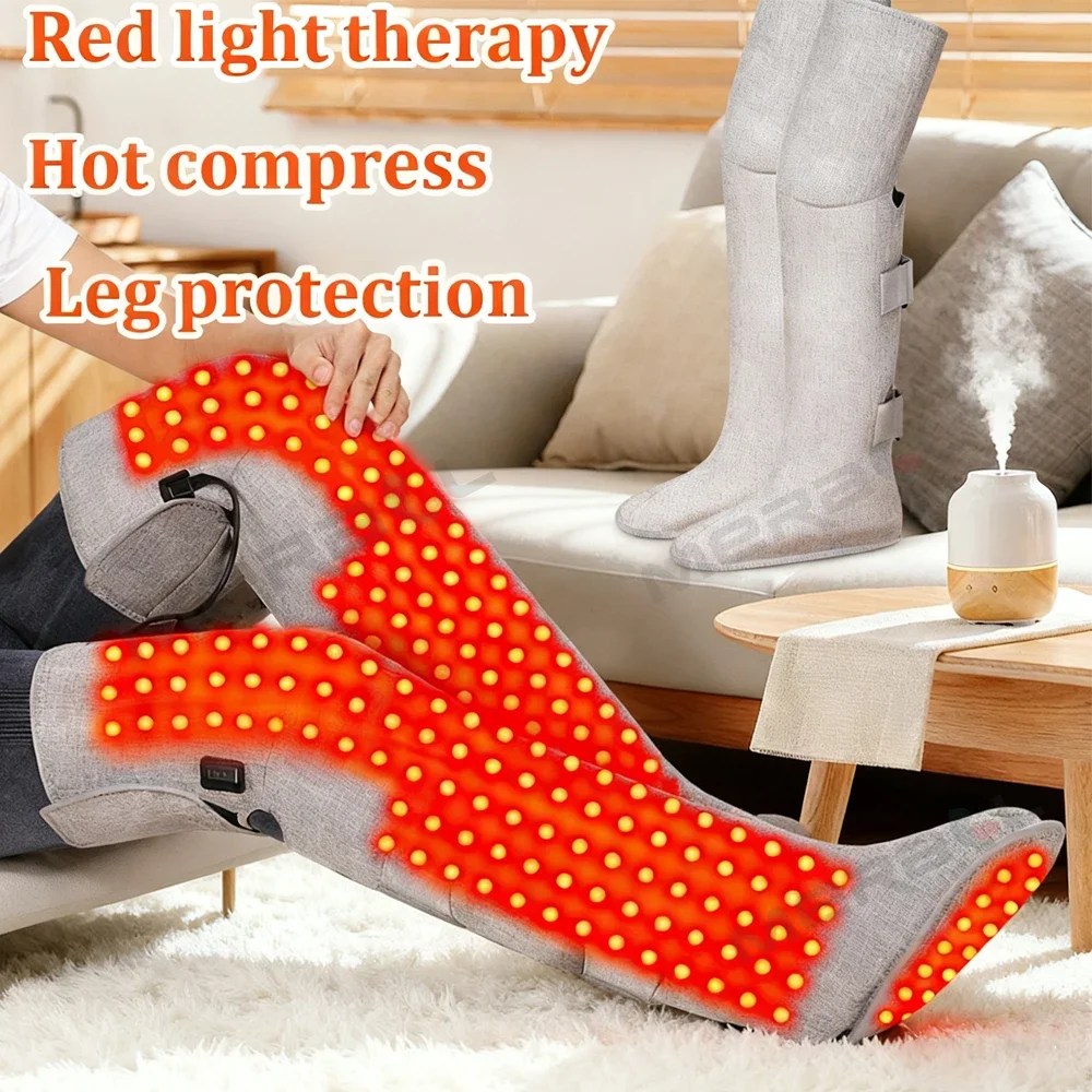 Customizable Red Light Therapy Foot Massage Electric Heating Leg Foot Wraphot Compress Arthritis Joints Warm Increase