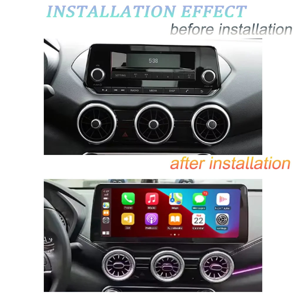 720P Android 14.0 CarPlay Multimedia Player GPS Navigation WiFi 4G Bluetooth DSP Car Radio For Nissan Sentra Sylphy 2020-2023