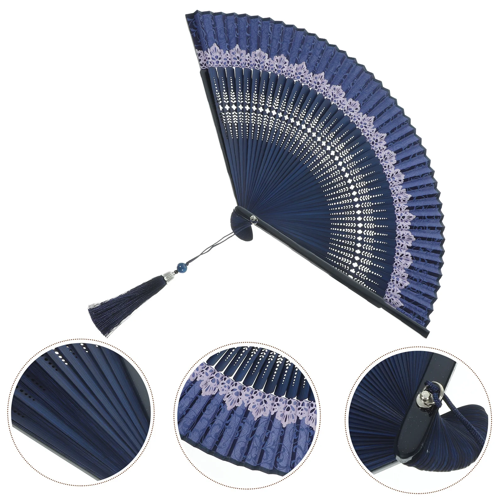 

Japanese Folding Fan Bamboo Vintage Foldable Hand Fan for Wedding Party Dance Performance Photo Prop Bamboo Folding Fans