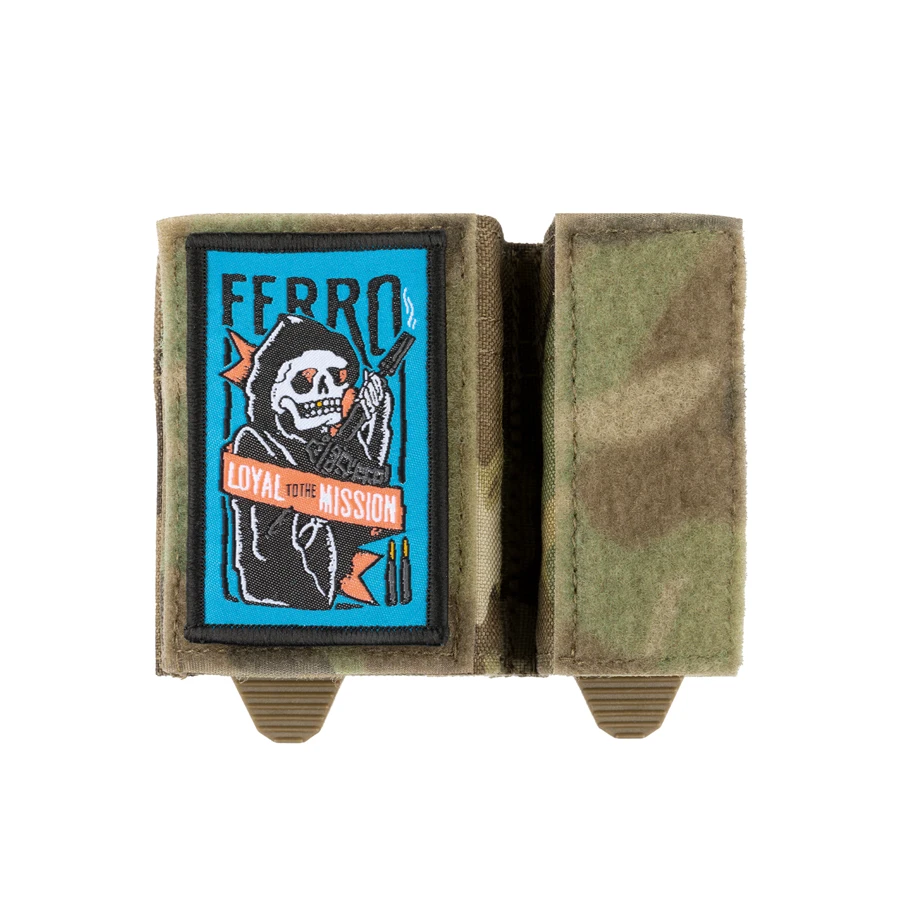 FERRO LOYAL TOTHE MISSION Embroidered Patch Loyalty Reaper Armband Tactical Badge For Clothing Bag Halloween Decoration