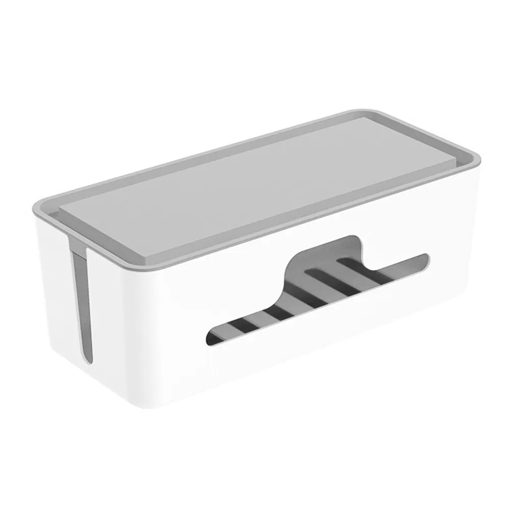 1Pcs Plastic Cable Organizer Box Holder Cord Holder For Desk For Office Worker Premium Nonslip Storage Home Bedroom