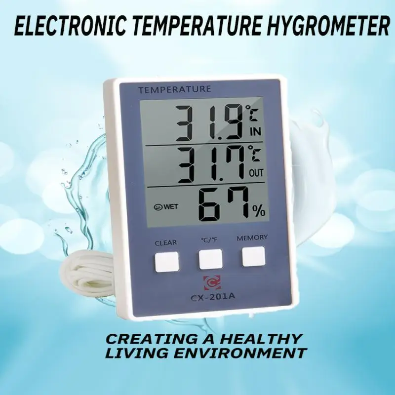 1PC Mini LCD Digital Thermometer Hygrometer Temperature Indoor Meter Sensor Convenient Humidity Meter Gauge Instruments