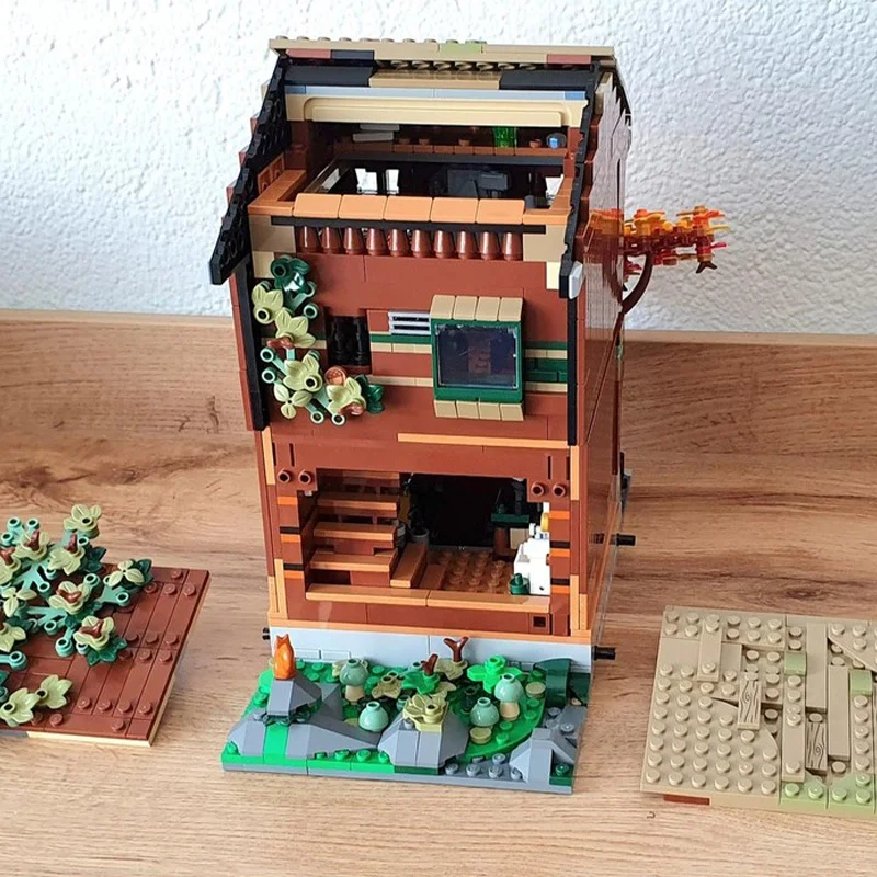 1500 stks MOC Cabine Caf Gemodulair Model Bouwstenen Speelgoed Architectuur DIY Creatief Idee Kerstcadeaus Onderwijs Verjaardag