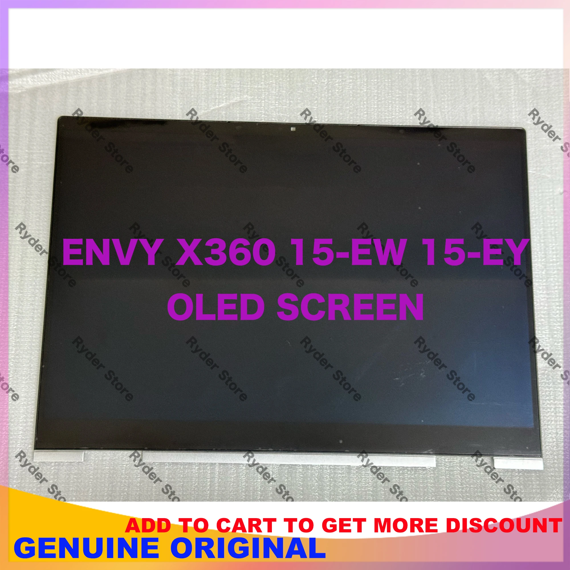 

15.6-Inches Laptop Screen For HP Envy x360 15-EW 15-EY Series LCD Display Touch Screen Complete Assembly Replacement FHD