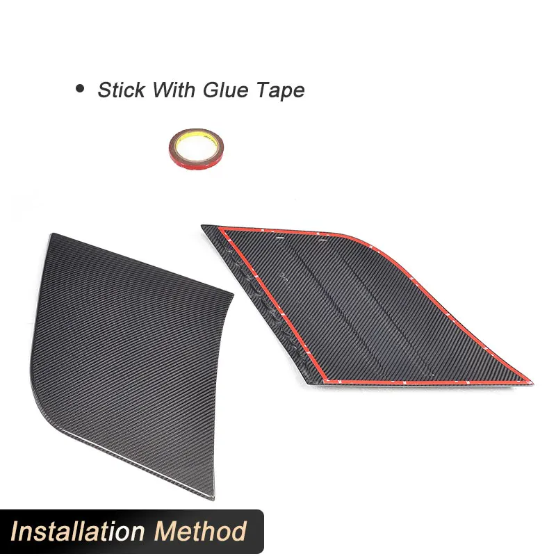 Full Carbon Fiber Car Rear Side Door Guard Boards for Audi TT MK3 8S TTS TTRS TT-Sline Coupe 2015-2017 Rear Panel Blade BodyKits - view 4