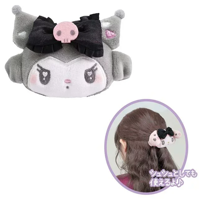 Japońskie Sanrio Kuromi melodia pluszowa lalka dekoracyjne słuchawki gumka do włosów kreskówki Kawaii Anime zabawki dla dzieci prezenty urodzinowe dla dziewczynek