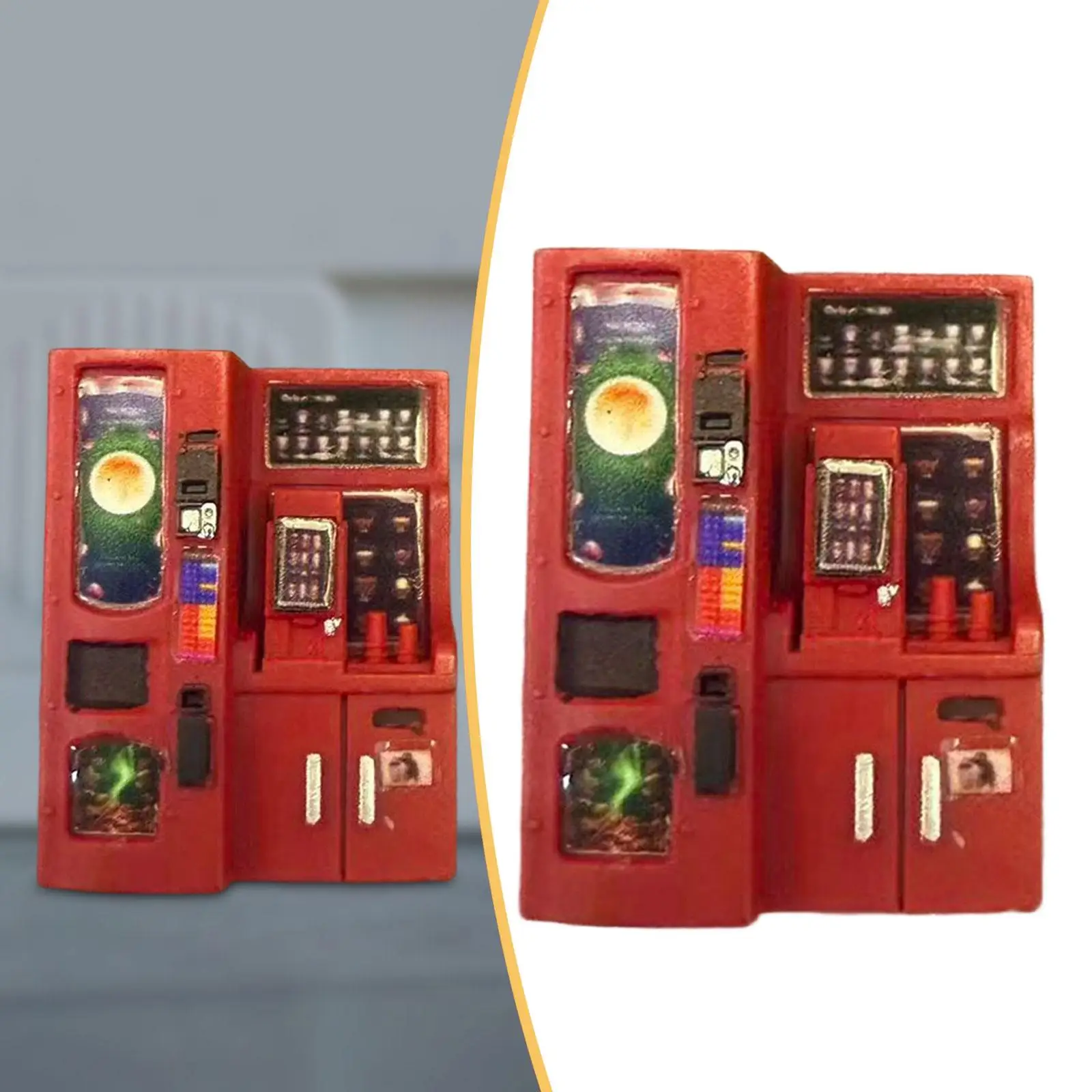 

Миниатюрная кофемашина-автомат из смолы: реалистичная модель для офиса, бара и кукольного домика