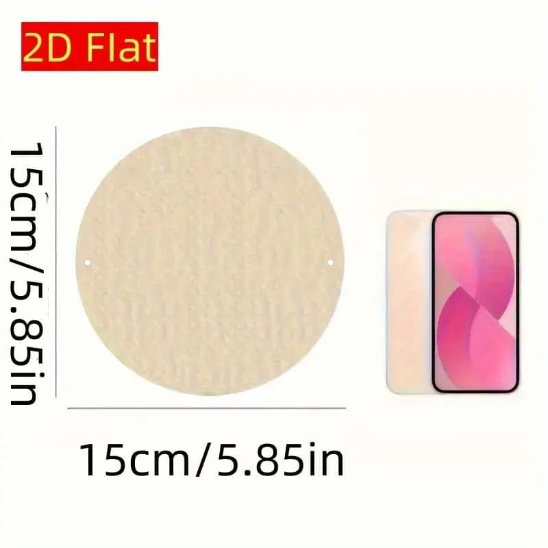 1pc, Round Wooden Sign, Retro Decorative Plaque with 