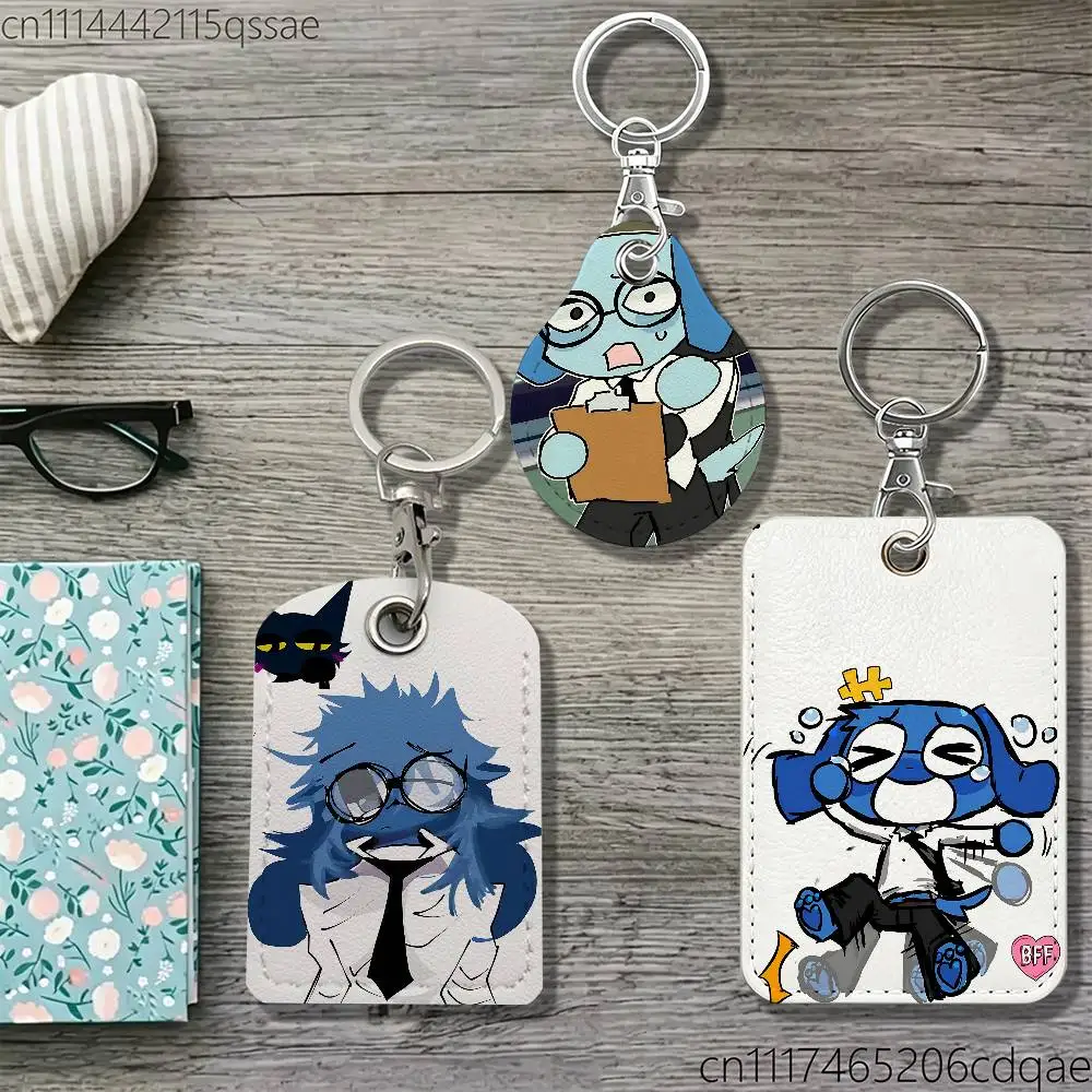 For Animal Anomaly Secretary For AirTag Case Card Sleeve Holder ID Credit Bank Access Keychain For Air Tag Shell