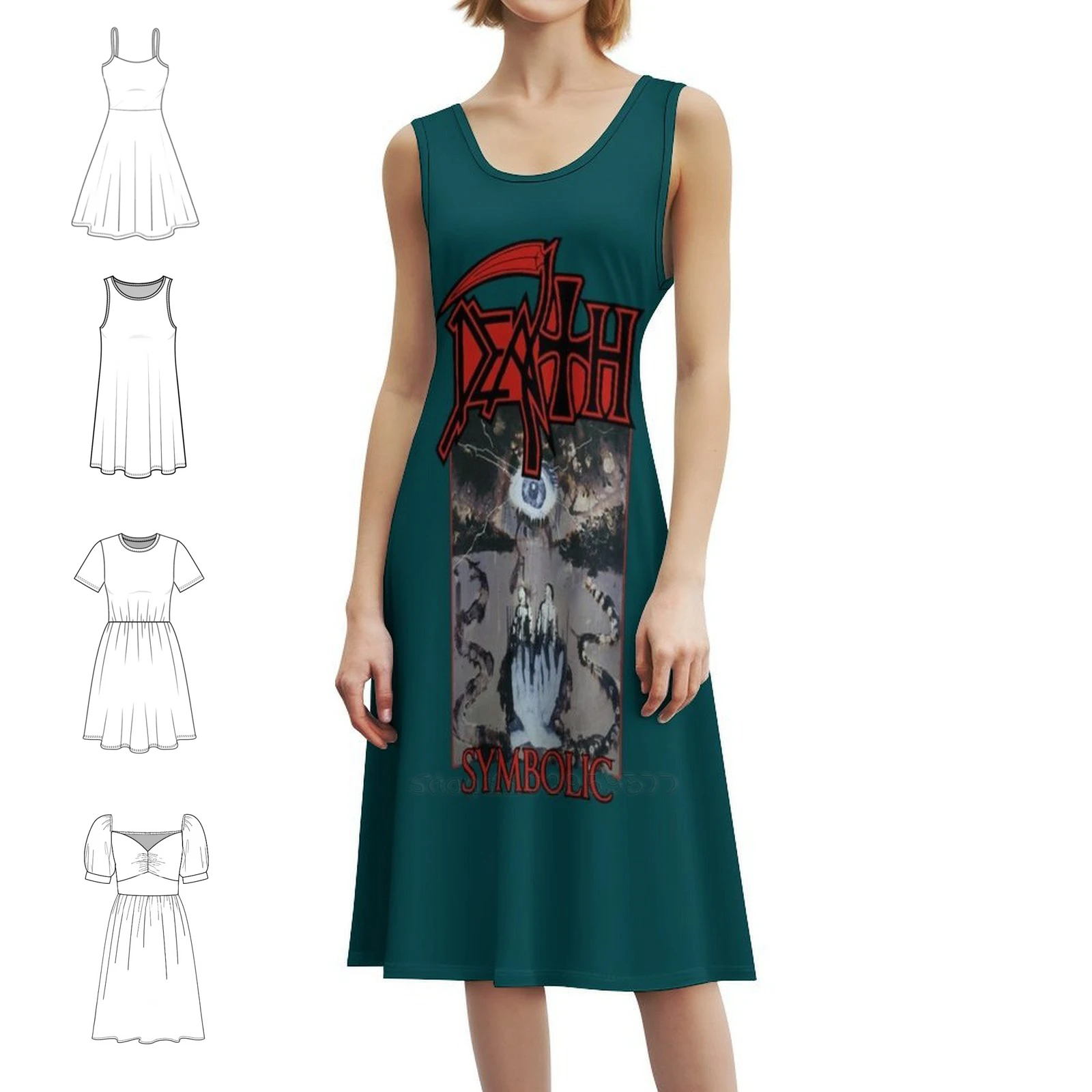 

Символический альбом Art-Death Женское уличное платье в стиле хип-хоп с графическим принтом Одежда для вечеринок и клубов Opeth Opeth Альбом Opeth Logo Opeth