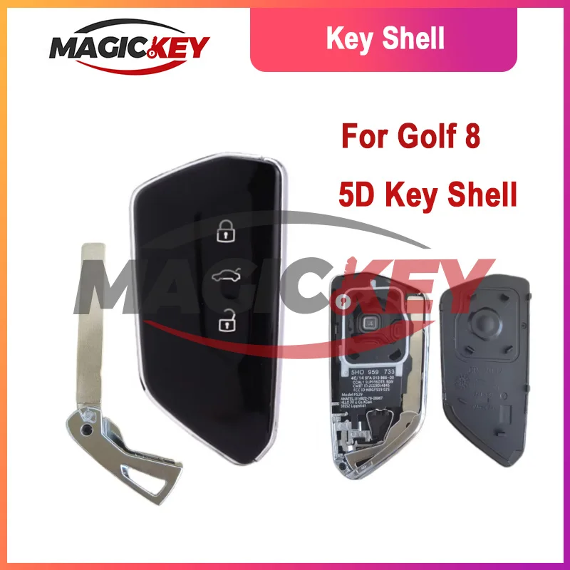 

Magickey Replacement Smart Key Case for VW Golf 8 ID3 ID4 Talagon Teramont High-Quality Replacement Car Key Fob Shell